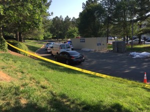 Deadly shooting scene