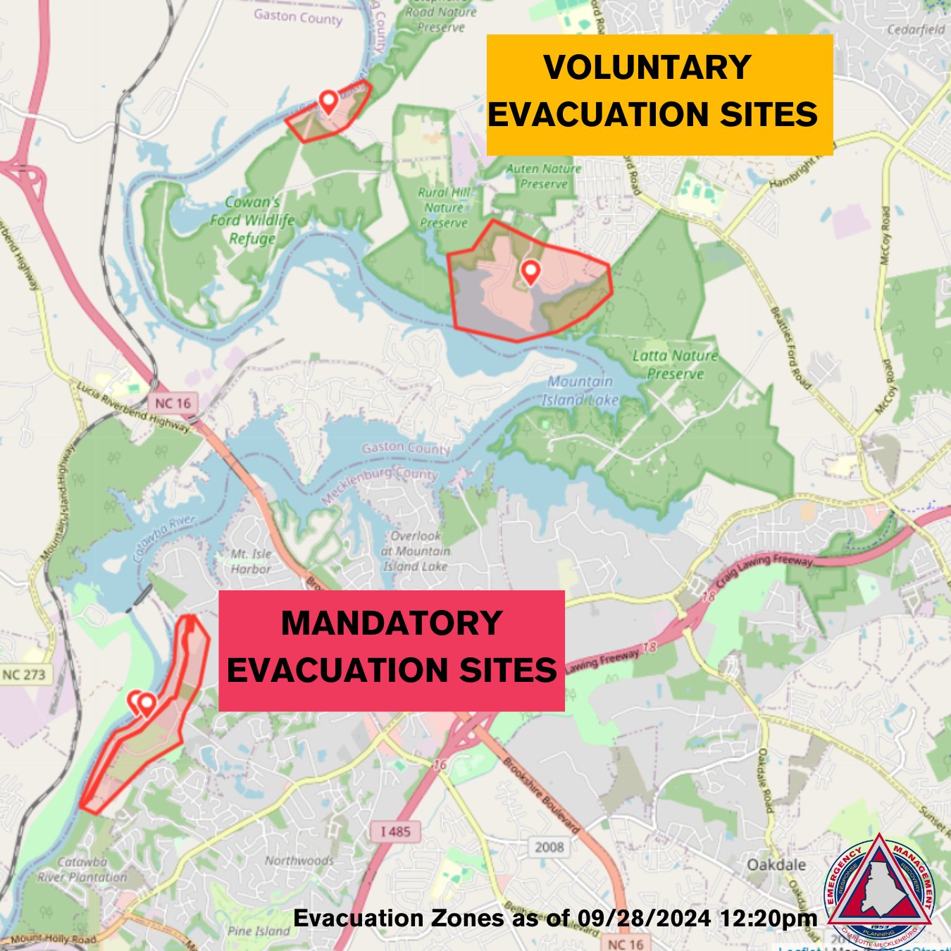 Evacuation Sites